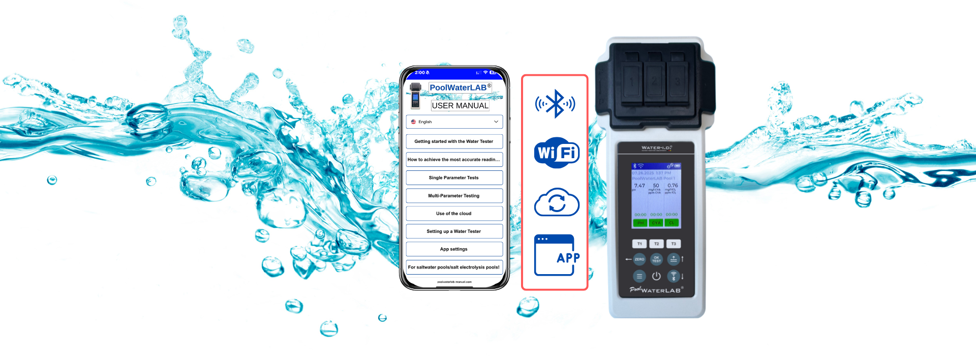 Accurate pool water tester – PoolWaterLab photometer kit