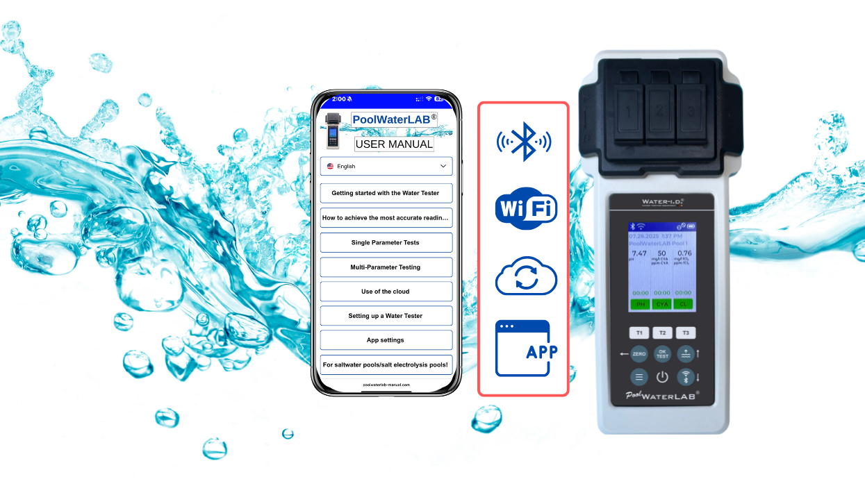 Accurate pool water tester – PoolWaterLab photometer kit