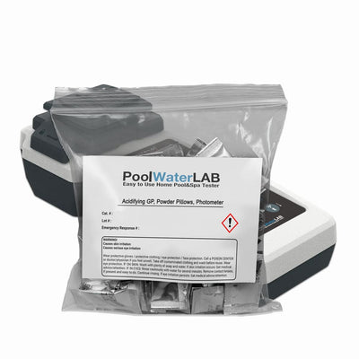 Reagents for Pool LAB - PoolWaterLAB - Water Tester -  Acidifying-GP, 50 powder-pillows