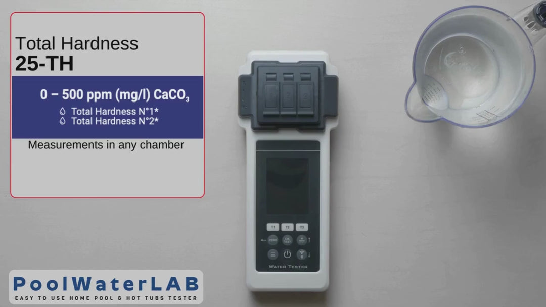 Total Hardness Liquid Reagents – Kit to Measure (50 Tests) for Poollab 1.0, 2.0 & PoolWaterLAB