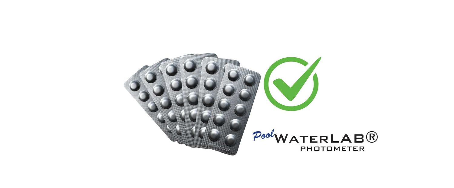 PoolWaterLab pool water tester used for precise measurements
