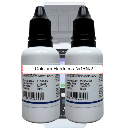 Calcium hardness liquid reagents for PoolWaterLABLab digital pool water tester – total hardness test solution