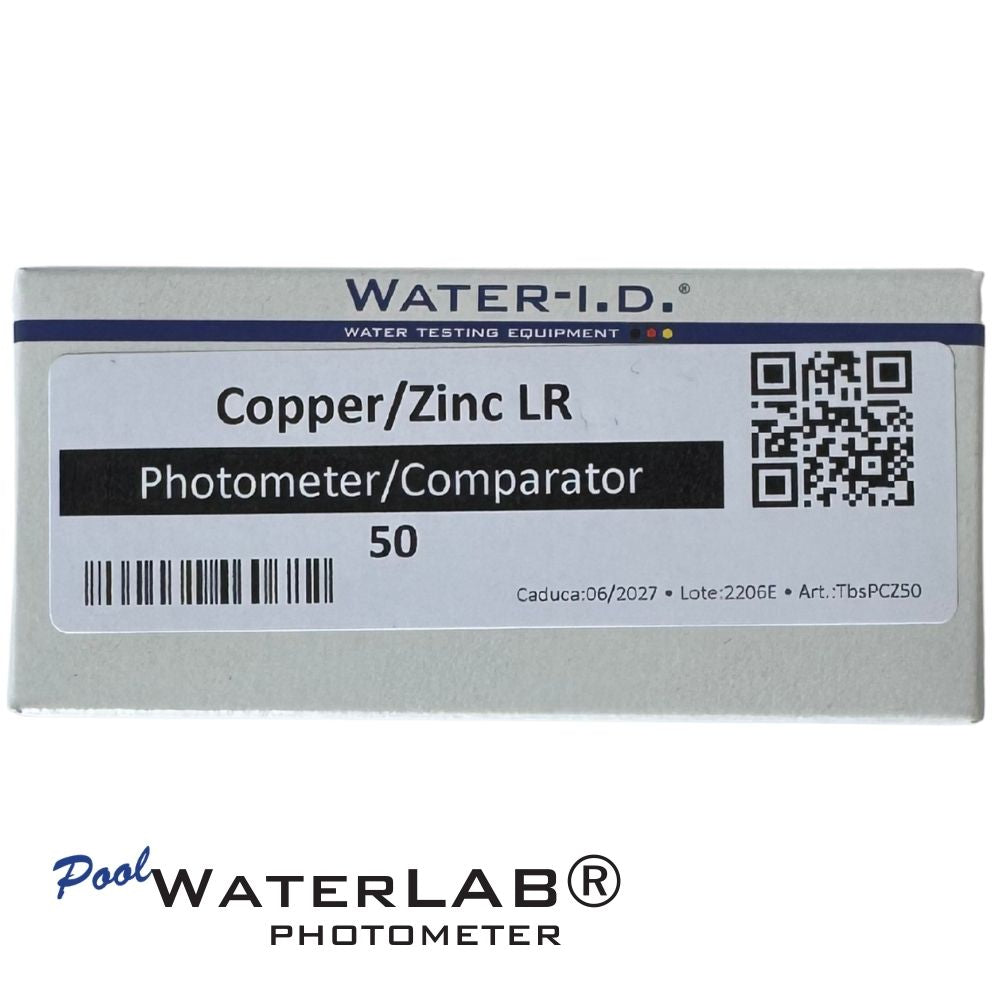 Copper & zinc reagent tablets for pool photometer — 50 count