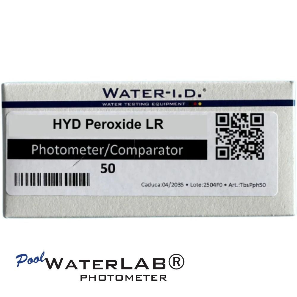 Low-range hydrogen peroxide reagent tablets for pool photometer — 50 count