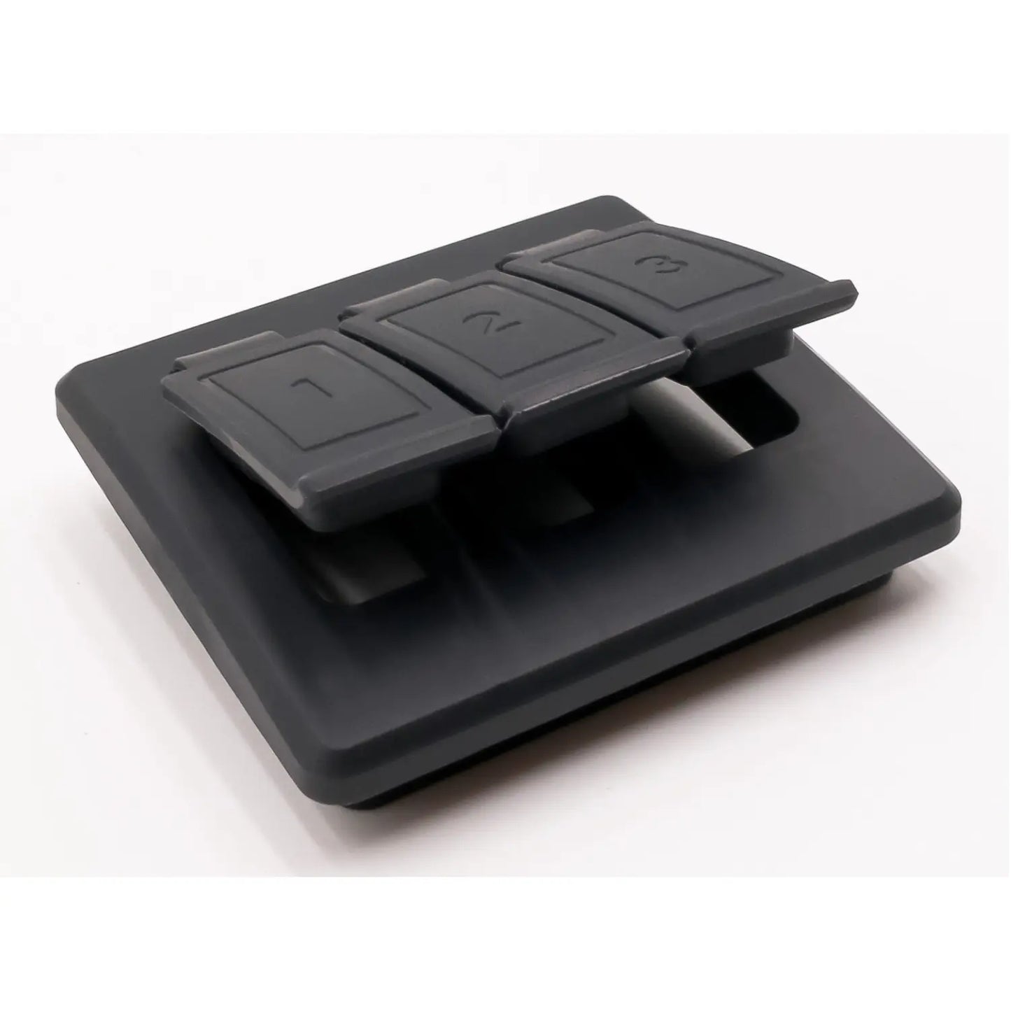PoolWaterLAB case insert lid with numbered covers 1 2 3, front view