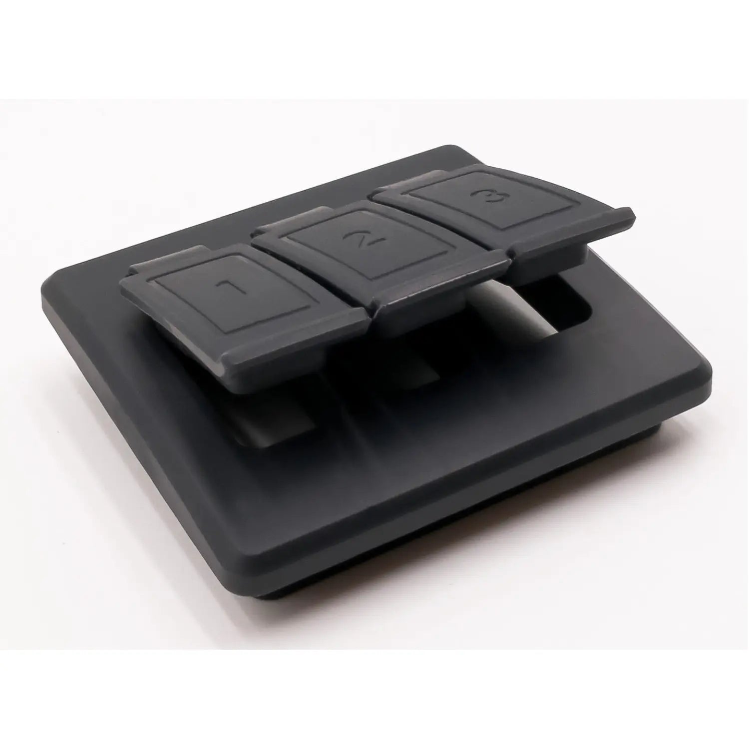 PoolWaterLAB case insert lid with numbered covers 1 2 3, front view