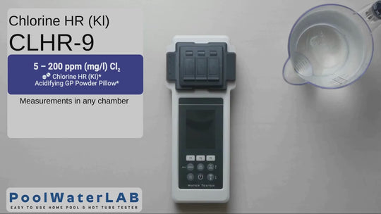 Reagents for Pool LAB - PoolWaterLAB - Water Tester - Chlorine-HR KI, 50 powder-pillows