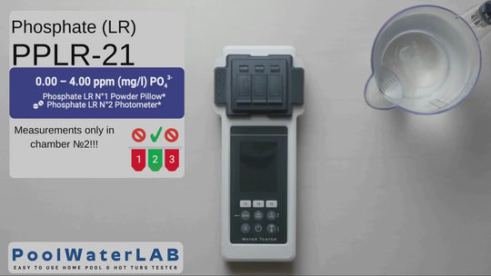 Reagents for Pool LAB - PoolWaterLAB - Water Tester -  Phosphate-LR-N°1, 50 powder-pillows + Phosphate LR N°2, 50 Tablets
