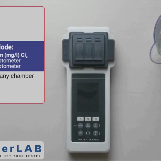 Video tutorial showing how to test Free Chlorine using a pool photometer and reagent tablets