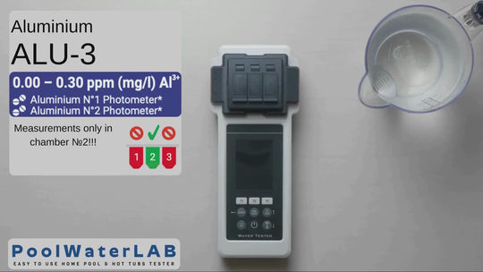 Reagents for Pool LAB - PoolWaterLAB - Water Tester -  Aluminium N° 1 + Aluminium N° 2, 100 Tablets