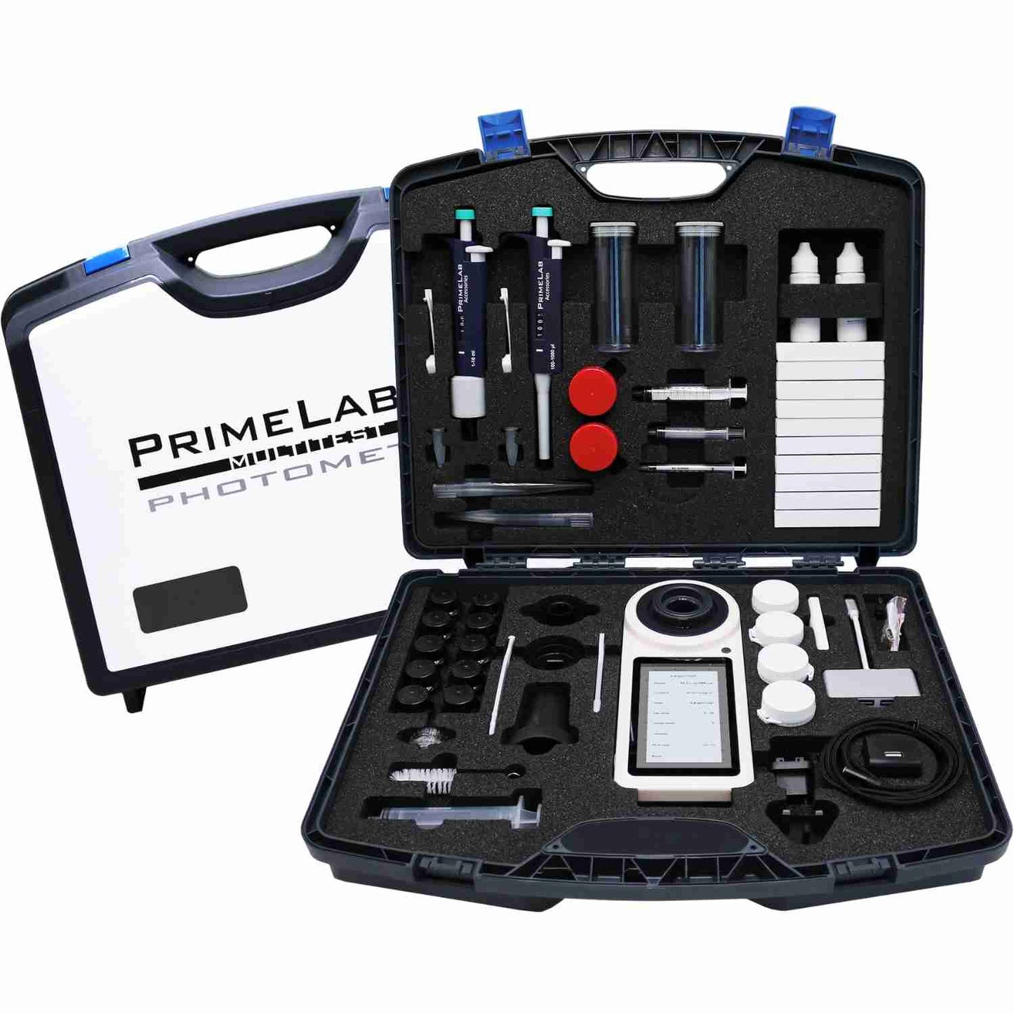PrimeLAB photometer complete kit in carrying case with accessories