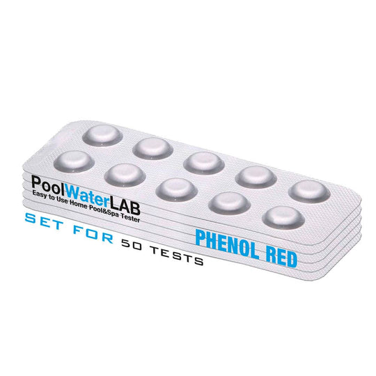 Reagents for Pool LAB - Phenol Red for pH Testing 50 Tablets