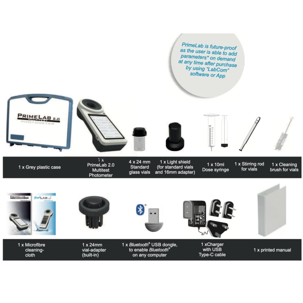 PrimeLab 2.0 Photometer for Professional Use Only (Measures 