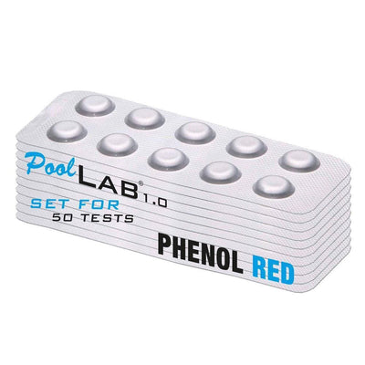 Reagents for Pool LAB - Phenol Red for pH Testing 50 Tablets