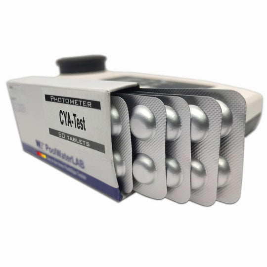 Pool stabilizer testing tablets – cyanuric acid